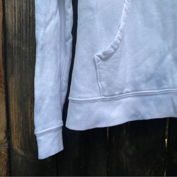 Free City women Hoodie Large Sweatshirt Top White Gray L - Picture 6 of 16